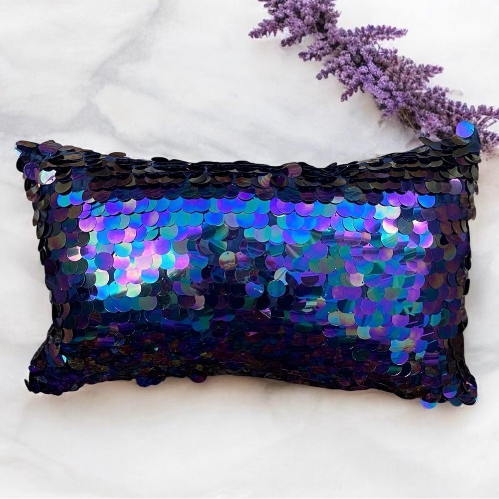 NWOT New Aviva Stanoff Purple Aurora Borealis Solstice Luxury Decorative Pillow